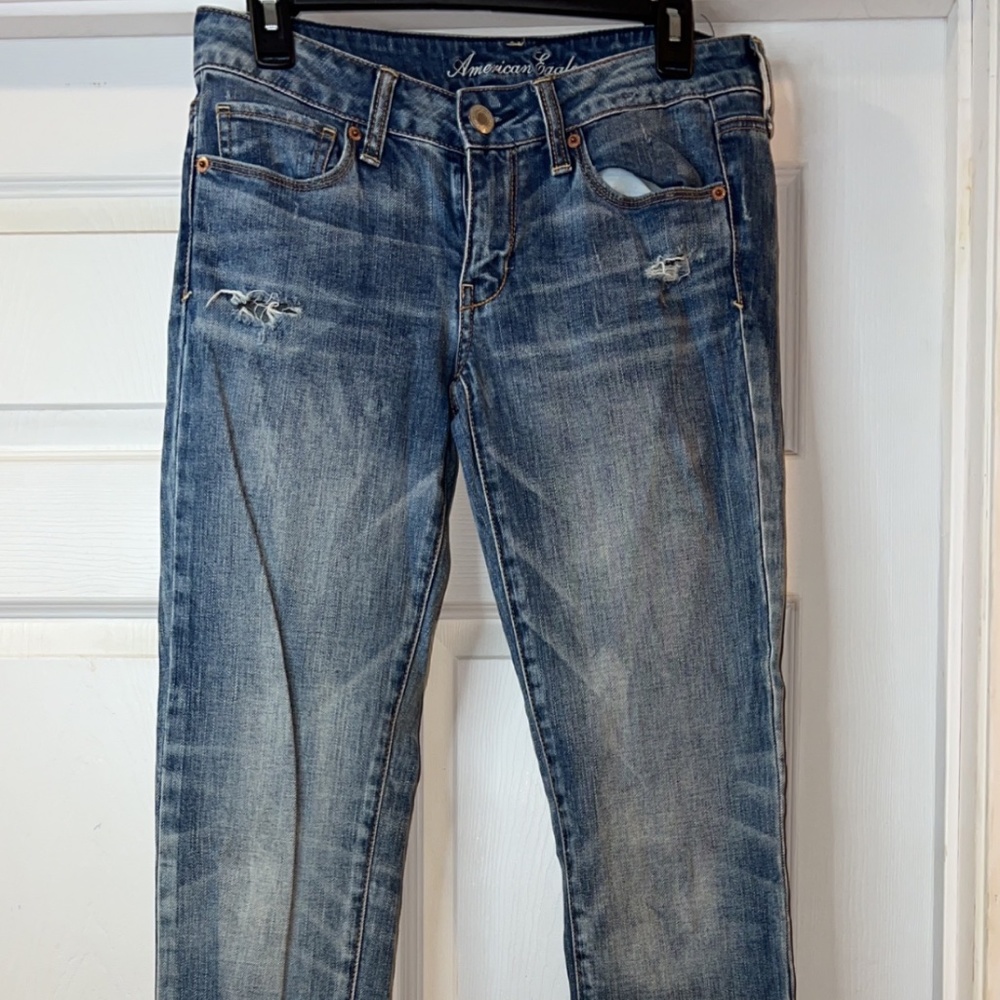 American Eagle Faded Skinny Jeans